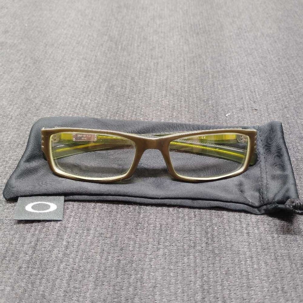 Oakley Shifter 4.0 Eyeglasses Light Brown Tortoise Green Rectangular Frames 53